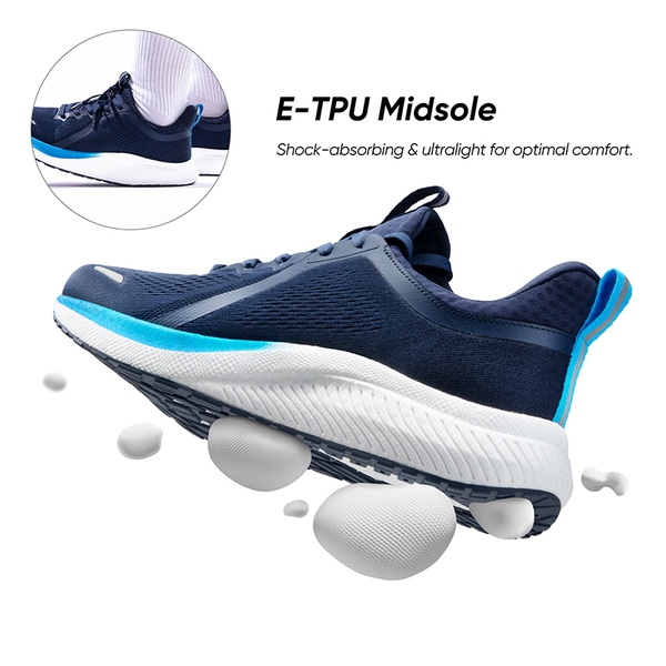  [DreamLife] Men's Lightweight Mesh Lifestyle Sneakers - BLUE - 7